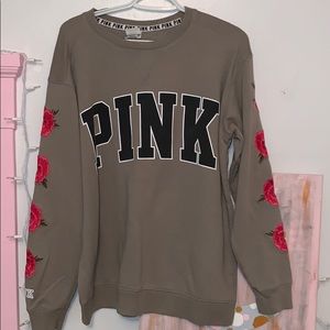 PINK Army Green Sweater